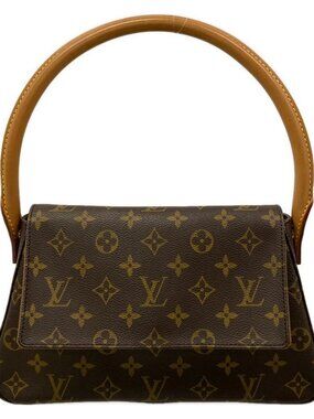 LOUIS VUITTON Mini Looping M51147 Monogram MI1010 Shoulder Bag Monogram Canvas
